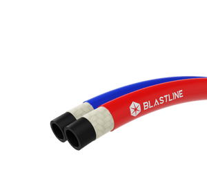Twinline Air Hose – Heavy Duty, Coupled with Tail and Nut - Jollyflex - Blastline Online