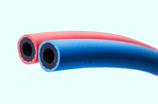 Twinline Air Hose – Heavy Duty, Coupled with Tail and Nut - Jollyflex - Blastline Online